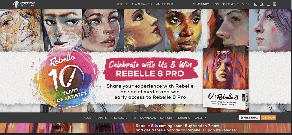 Rebelle 8にアップデート